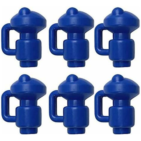 embouts de protection Bouchons De Trampoline 6 Pièces Capuchons De Poteau Pour Les Piquets De Filet Du Trampoline Ø 3.2 MM, Particulièrement Robustes Capuchons D'extrémité Résistants Aux Intempéries,B (1/5)