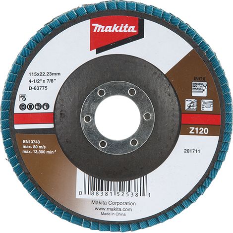 D-63775 Disco di lamelle 115 x 22,23 mm, Z120
