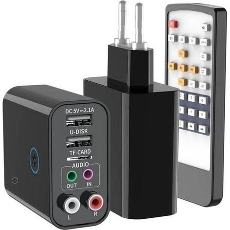 Adattatore bluetooh usb 5.0 trasmettitore ricevitore audio wireless AUX RCA K16 (1/5)