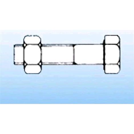 Bulloni testa esagonale con dado Misura mm. 8x20 conf. 200 Pz