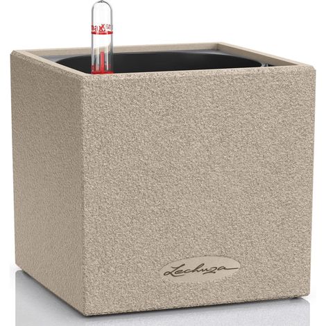LECHUZA® Tischgefäße CANTO Stone 14 Sandbeige (1/4)