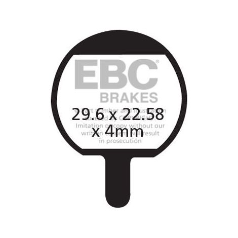 CFA421R - Pastillas de freno orgánicas de alto rendimiento para bicicleta EBC Brakes (1/2)