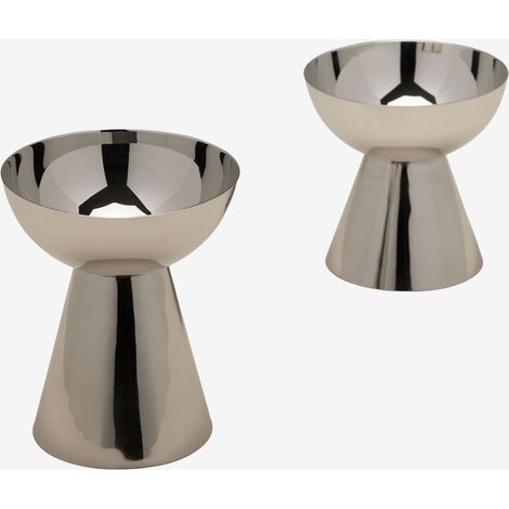 Set di 2 candelabri in acciaio inox Silentinan SKLUM (1/5)