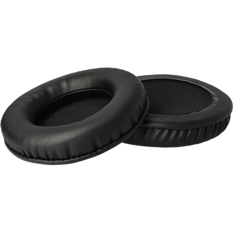 vhbw 2x cuscinetti auricolari di ricambio compatibile con JVC HA-D710 cuffie, headset, poliuretano nero