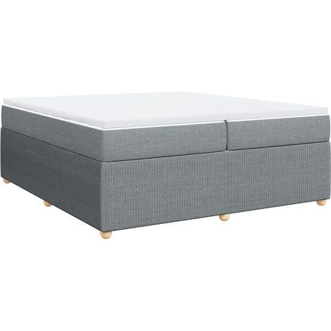 Maison Exclusive - Boxspringbett mit Matratze Hellgrau 200x200 cm