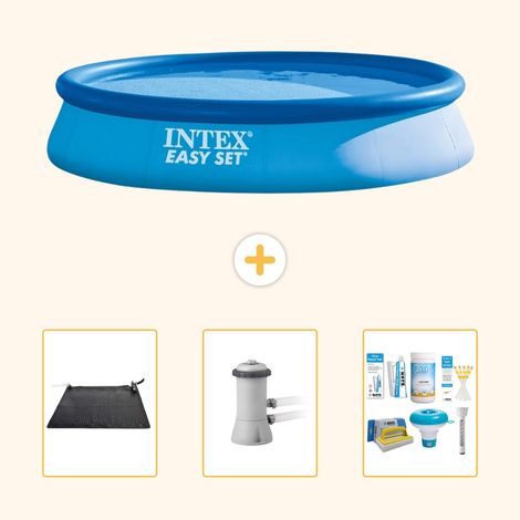 Intex Piscine Easy Set Ronde - 396x84 cm - 4-pièces S22397 (1/5)