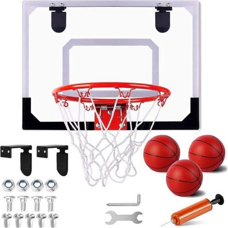 Mini Panier de Basket - FOLAYA - Intérieur - 3 Ballons - Montage Facile - Pour Enfants et Adultes (1/4)