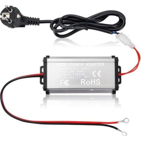 Adaptateur d'alimentation 230V vers 12V Transformateur, Transformateur pour Chauffage Diesel 5kW/8kW, Convertisseur de Tension Transfo AC/DC 200W pour Caravane, Camping-Car, Garage (1/5)