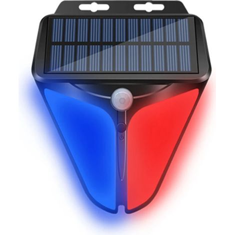 EASYCOMFORT Sirène lumineuse stroboscopique à énergie solaire, sans fil, étanche, Flash, lampe, détecteur de mouvement (1/5)