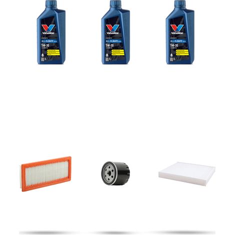 Kit tagliando 3 FILTRI e 3L OLIO compatibile con Nissan Micra V (K14F) 1.0 52KW Dal 2017 (1/5)