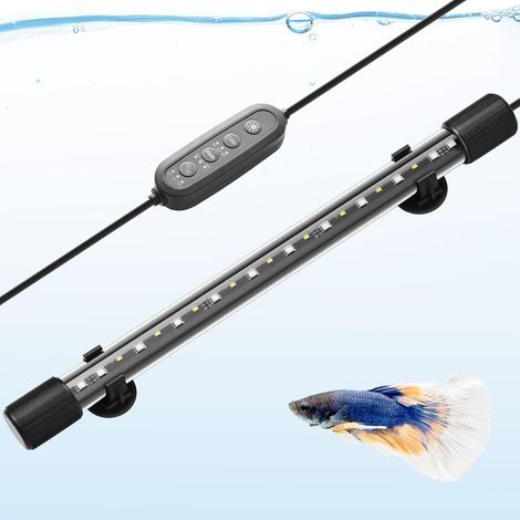 x 38 cm LED-Aquarienleuchte, IP68 wasserdicht, Vollspektrum RGBW, 24/7-Timer, Nano-Aquarium (1/5)