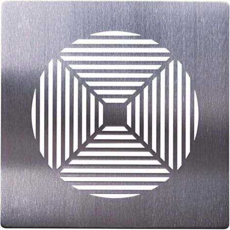 Pluggit Abluftblende aus Edelstahl, Design Square, EVBP5