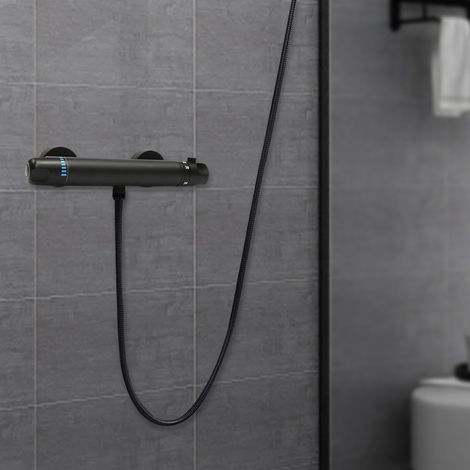 Duscharmatur Brause Thermostatic Wasserhahn Mischbatterie Einhebelmischer Bad DE (1/5)