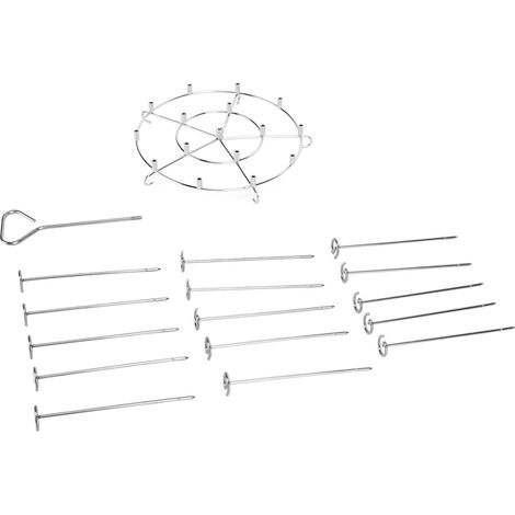Ensemble de supports à brochettes en acier inoxydable 304, grille de déshydratation multifonction, accessoires pour friteuse Pinxia 8QT (1/4)