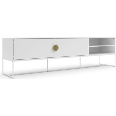 Asia Meuble TV avec 2 portes en blanc (1/5)
