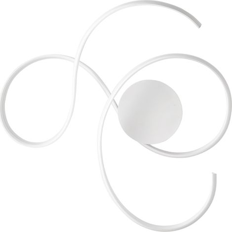 Plafoniera TWIST a LED 73x80 cm in metallo verniciato Bianco (1/3)
