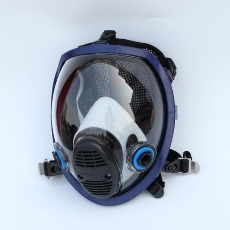 Masque Respiratoire Plein Visage - Protection Contre Poussières Et Gaz - Compatible Environnements Industriels Et Peinture - 1 Pièce (1/4)