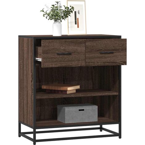 Sideboard Braun Eichen-Optik 68x35x76 cm Holzwerkstoff