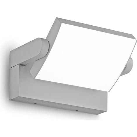 Ideal Lux SWIPE Integrierte LED-Wandleuchte für den Außenbereich, Grau, 2000 lm, 3000 K, IP54