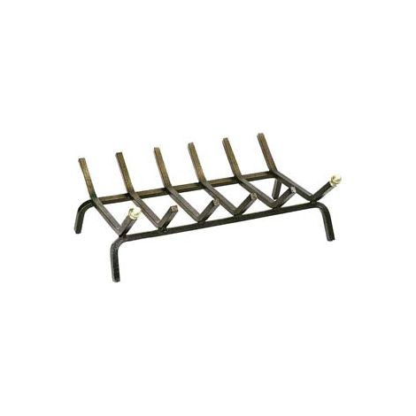 BRUCIALEGNA RETTANGOLARE A 6 BARRE PER CAMINO  cm.46x35x16h. (622)    MILLE