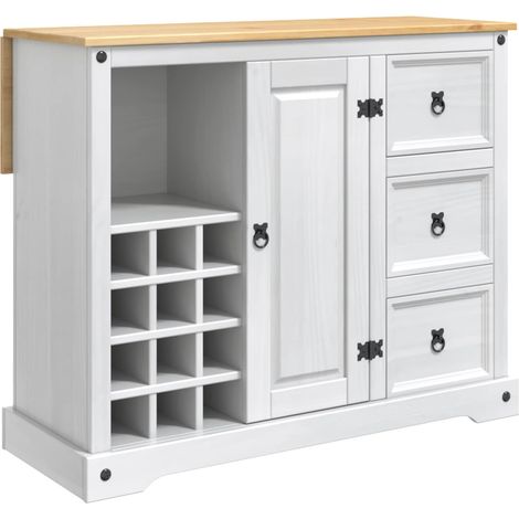Stoccaggio in cucina Bianco e Cera di Miele 112 x 70 x 91,5 cm VidaXL