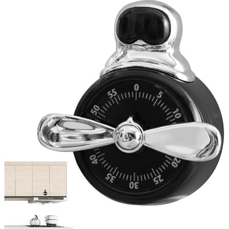 Aufziehuhr für die Konditorei  Präziser Federantrieb mit magnetischer Rückseite und visueller Anzeige für die Zeitkontrolle in kulinarischen Laboren,