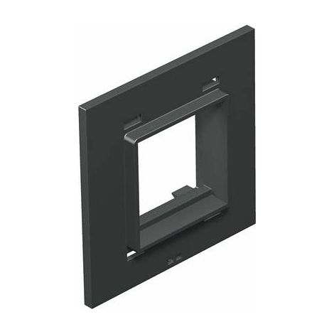 OBO Bettermann Plaque de recouvrement 1f Module 45 pour T4L/T8NL Polyamide noir graphite RAL 9011, 7408474
