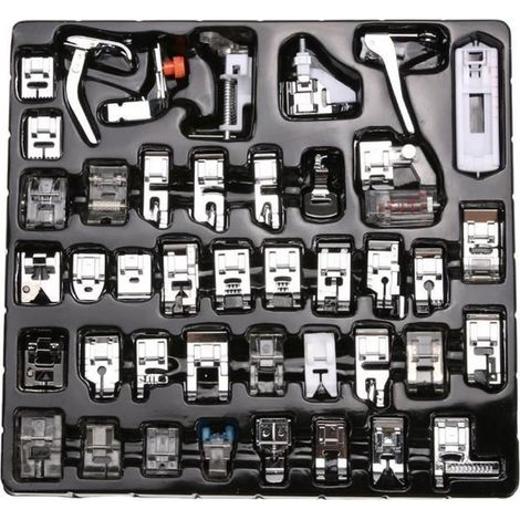Kit de 42 pieds de biche pour machine à coudre - - pour Singer, , Janome - haute qualité (1/4)