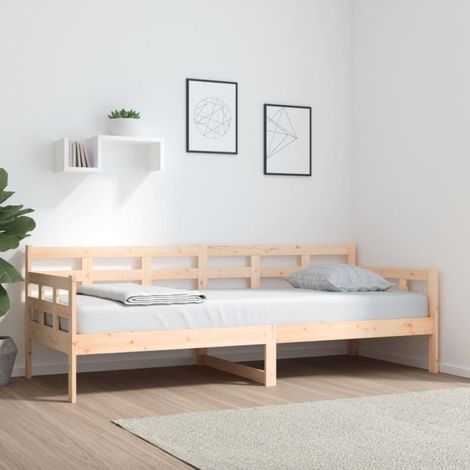 Lit de jour sans matelas bois de pin massif 80x200 cm vidaXL (1/5)