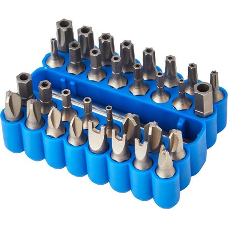 Draper 33-teiliges Sicherheitsschraubendreher-Bit-Set 1/4-Zoll-Metrisches Schraubendreher-Set 25-mm-Präzisions-Handwerkzeugzubehör Robuster Aufbewahrungskoffer 82406 (1/4)