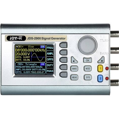 Joy-it JDS2915 Generatore di funzioni a batteria, Generatore di funzioni 15 MHz - 0.01 µHz 2 canali (1/2)
