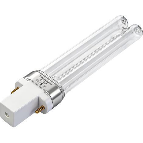 1 Ampoule UV 9W, Base G23, Longueur 145mm, Lampe Stérilisateur UVC, Pour Aquarium Et Étang (1/5)