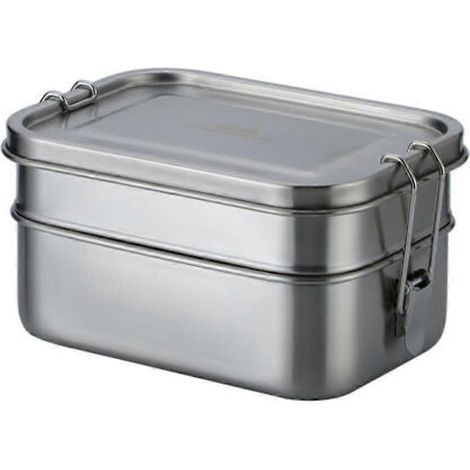 Boîte à lunch écologique en acier inoxydable avec livre de recettes numérique gratuit, étanche et respectueuse de l'environnement (1/4)