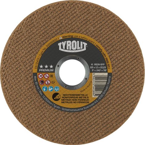 Disco de corte Prem. sin hier. 115x2,5 TYROLIT 39624 (1/3)