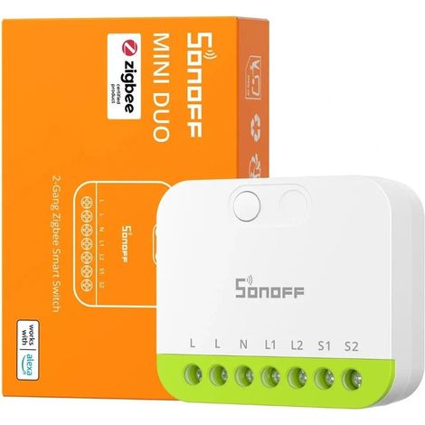 Sonoff MINI-ZB2GS DUO Interruttore a Due Vie Smart Zigbee (1/5)