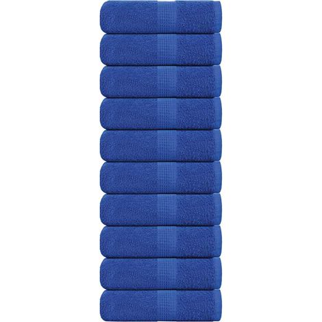 vidaXL Guest Towels "FROGN" 10 pcs Blue 30x50 cm 360 gsm