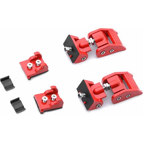 Serratura cofano motore auto, serratura cofano per Jeep Wrangler JK JKU 2007-2017, rosso (1/5)