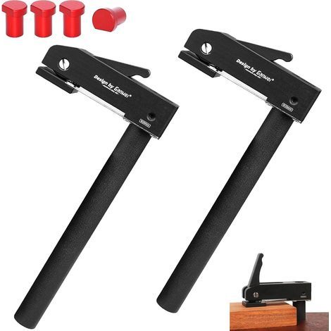 Ensemble Pince Fixation Travail Bois Réglable, Serres-joints, Colonne de Support pour Perceuse pour Sculpture sur Bois, Routage (1/5)