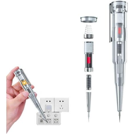 Stylo testeur électrique réactif, stylo électrique induit par testeur de tension étanche 70-250 V, stylo testeur électrique réactif, stylo testeur de tension sans contact (1 pièces)