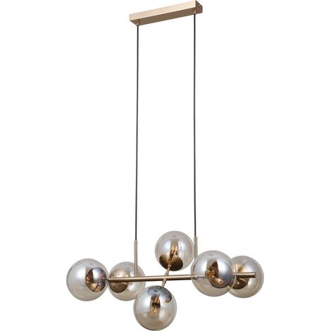 Molite 6 E14 Gold-Pendelleuchte italux PND-1098-6-HB (1/2)