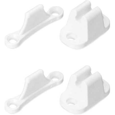 Juego de 2 topes de puerta para autocaravanas y caravanas, topes de puerta de plástico de alta resistencia, accesorios para caravanas y autocaravanas (tornillos incluidos). (1/4)