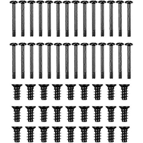 1 jeu de vis pour ventilateur de refroidissement d'ordinateur, en acier au carbone, longues et courtes. (1/5)