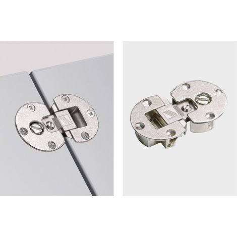 Charnière à abattant Markant 11 sans vis de fixation, zinc moulé sous pression, nickelé HETTICH