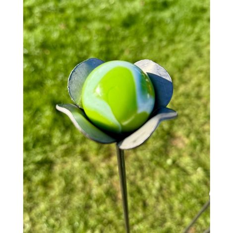 3 Feet Rose Marble Pin Garden Art (Pack of 3) - Bare Metal/Ready To Rust