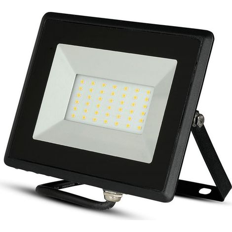 TrAdE Shop Traesio - Faro Proiettore A Led Smd Da 50w Colore Nero Luce Calda 3000k Per Esterno Ip65 - (1/5)