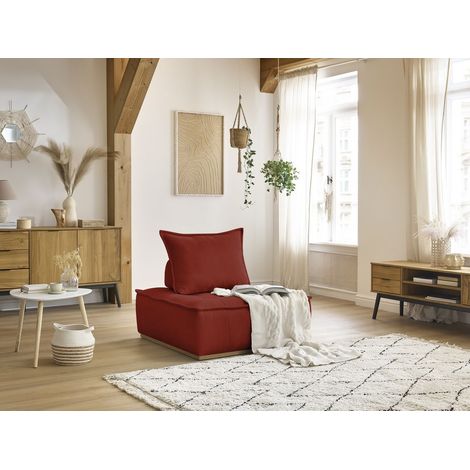 BOBOCHIC - Chauffeuse 1 place sans accoudoirs ELISA Orange (1/5)