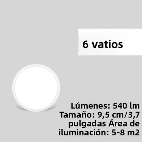(Lumière chaude 6W) Panneau décoratif LED ultra-mince de 2,2 cm pour plafonnier, économe en énergie et sans scintillement. (1/5)