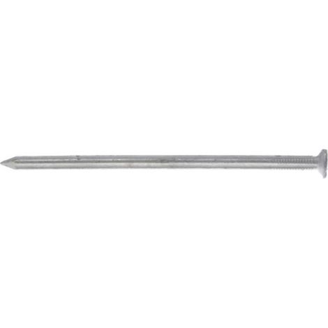 Pointes cannelées tête plate acier galvanisé à chaud, diamètre 3,4 mm, longueur 90 mm, cartouche de 5 kg