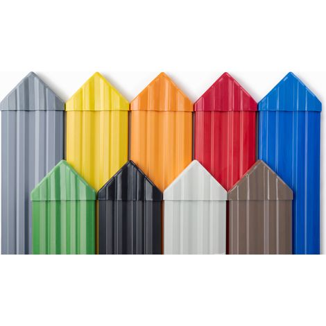 Capuchons de clôture pointus PVC clôture de jardin planche de balcon plusieurs couleurs PZKS: PZK-16 -Vert (1/5)