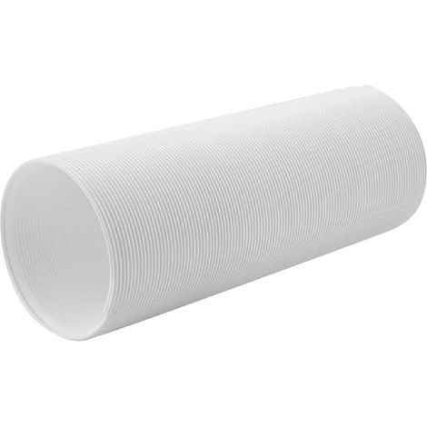 Tuyau D'évacuation Climatiseur Portable - PVC Blanc - Diamètre 130 mm - Extensible de 30 cm à 150 cm - Pour Atelier Garage Bateau (1/5)